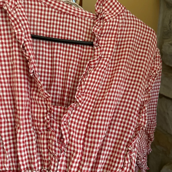 Red white gingham dress. SALE!!! - Picture 3 of 8